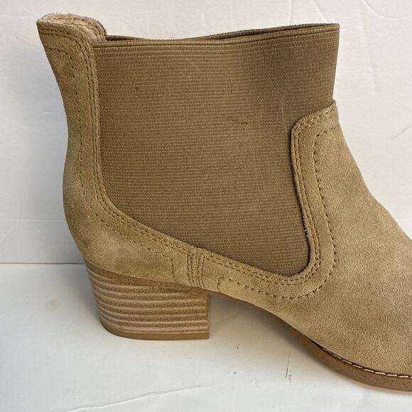 Splendid Women's Size 6.5 M Brown Racha Suede Ankle Boot Block Heel Pull On NIB - Picture 5 of 13